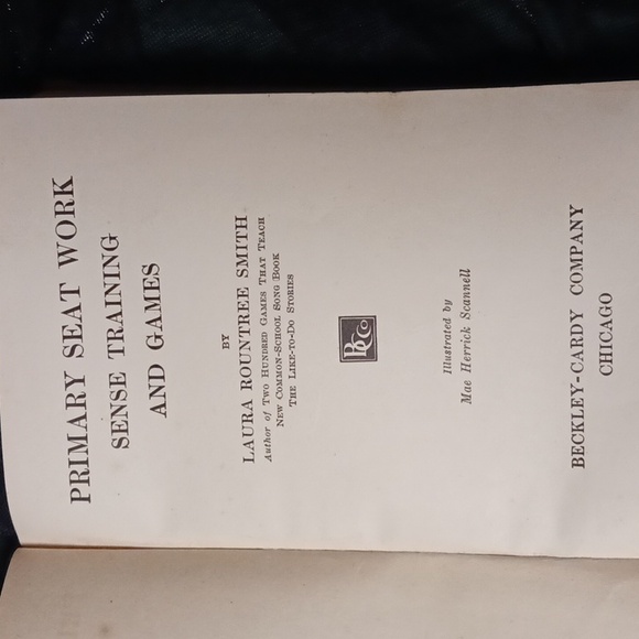 Primary Seat Work Sense Training and Games book by Laura Roundtree Smith in 1919 - Picture 3 of 10